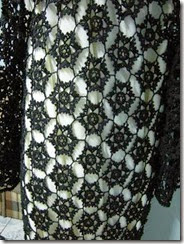 crochet long black vest 3