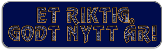 Revue Spiral Fill Font Godt nyttår - med ny font!