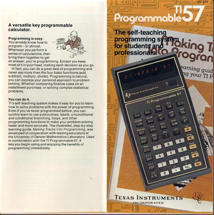 TI-57 Brochure 3