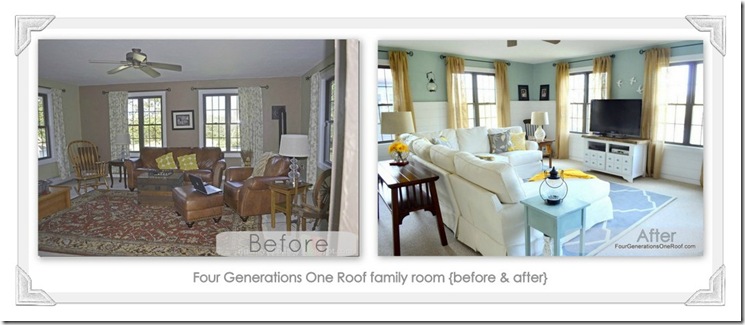Family room collage