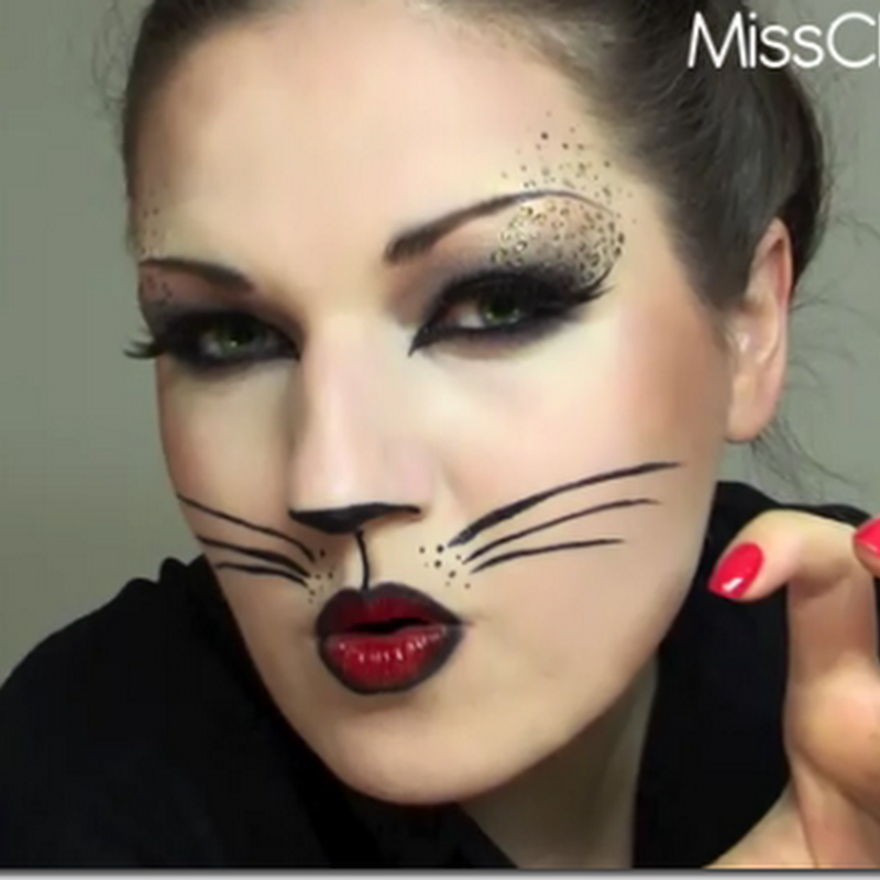 Halloween hacer maquillaje de gato