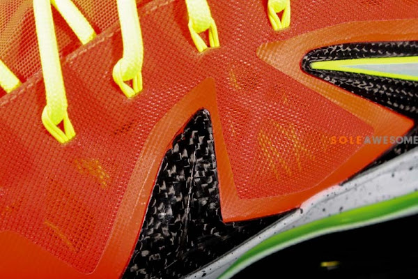 Nike LeBron X PS Elite 8211 Red  Volt  Black 8211 New Images