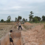 Canal's embankment (right) will be a village path.