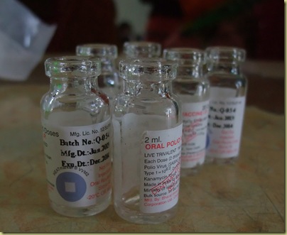 Polio vials