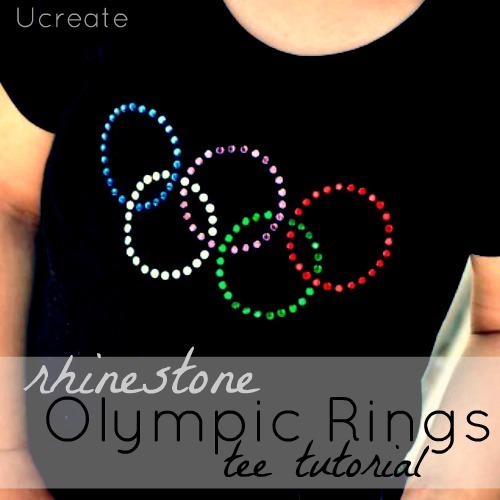 rhinestone olympic shirt tutorial