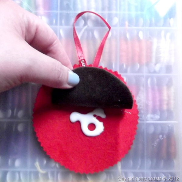 gluing deco pieces together