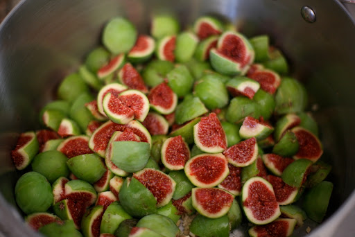 They are bright green on the outside with a red flesh on the inside. And they're delicious!