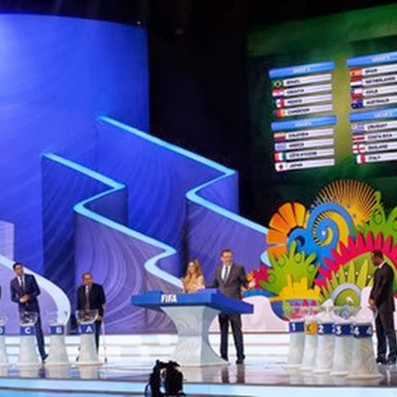 El fixture del Mundial de Brasil 2014.