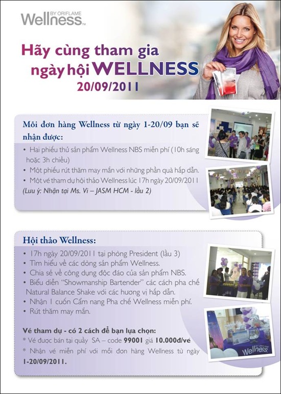 Oriflame 9-2011: Hội thảo Wellness