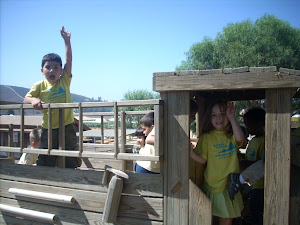 Enjoying the wooden train!