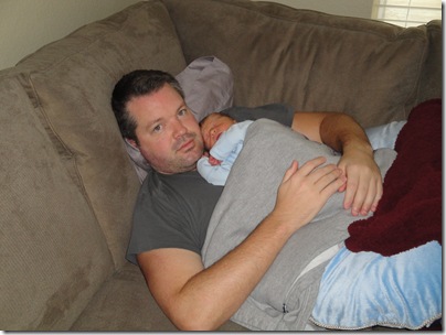 1.  Snuggling with Daddy