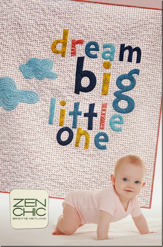 Dream Big modern baby quilt pattern Zen Chic