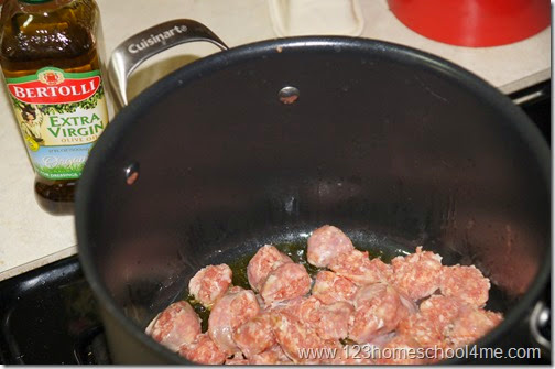 cook the sausage cook the sausage