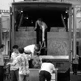 Shanghai - Marché poisson - Au dos du camion