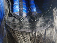 Adjusting the Black & Electric Blue Duplicity Wig | RockStarWigs.com
