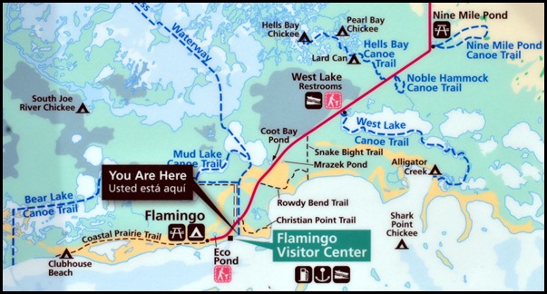 10 - Flamingo Area Trail Map 10 - Flamingo Area Trail Map