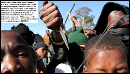 QwaQwa antiANC protestors threaten white journalists June32011