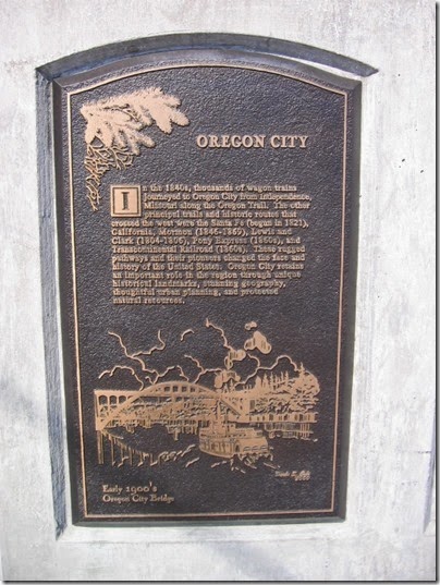 IMG_2753 Plaque at River View Plaza in Oregon City, Oregon on August 19, 2006
