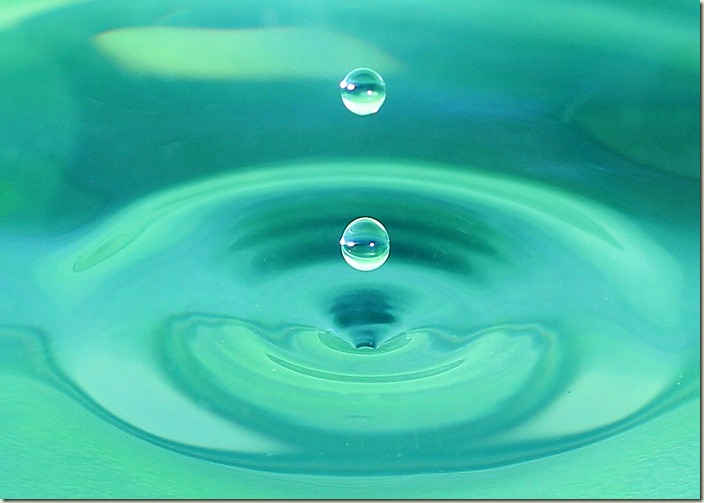 112411_Greenblue water drop_central