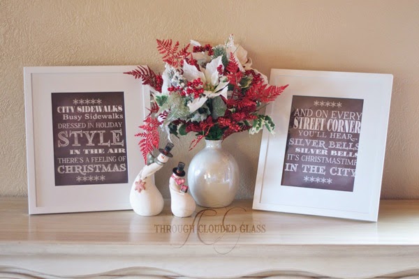 Silver Bells Christmas Printables | Through Clouded Glass Christmasprintables