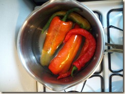 peppers in water