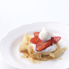Phyllo Nests with Strawberries and Honey