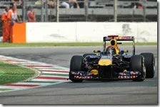 Vettel nelle qualifiche del gran premio d'Italia 2011