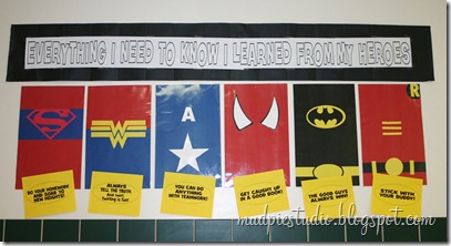 Teacher Appreciation Week - Superhero Day - mudpiestudio@blogspot.com