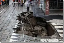 Voragine a Porta Romana