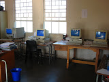 Here are the few computers our school already has. It's not much, but it's been enough to teach most of the teachers some good computer skills and build some advanced computer skills in a couple of the teachers. The teachers also have access to them for typing up their school work and doing their grading and reporting. South Africa - 412.jpg