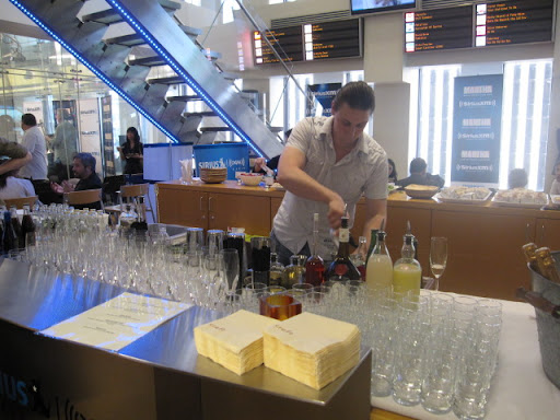 Shaun, bartender at Tom Colicchio's Craft restaurant, mixes up some delicious cocktails.