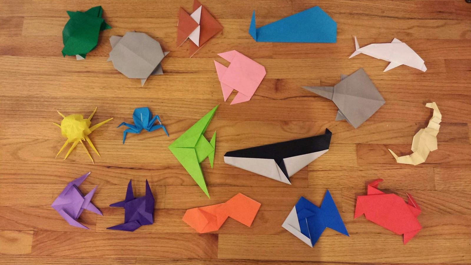 ChemKnits: Origami Sea Creatures - Adventures of a Knitter trying to Fold  Paper