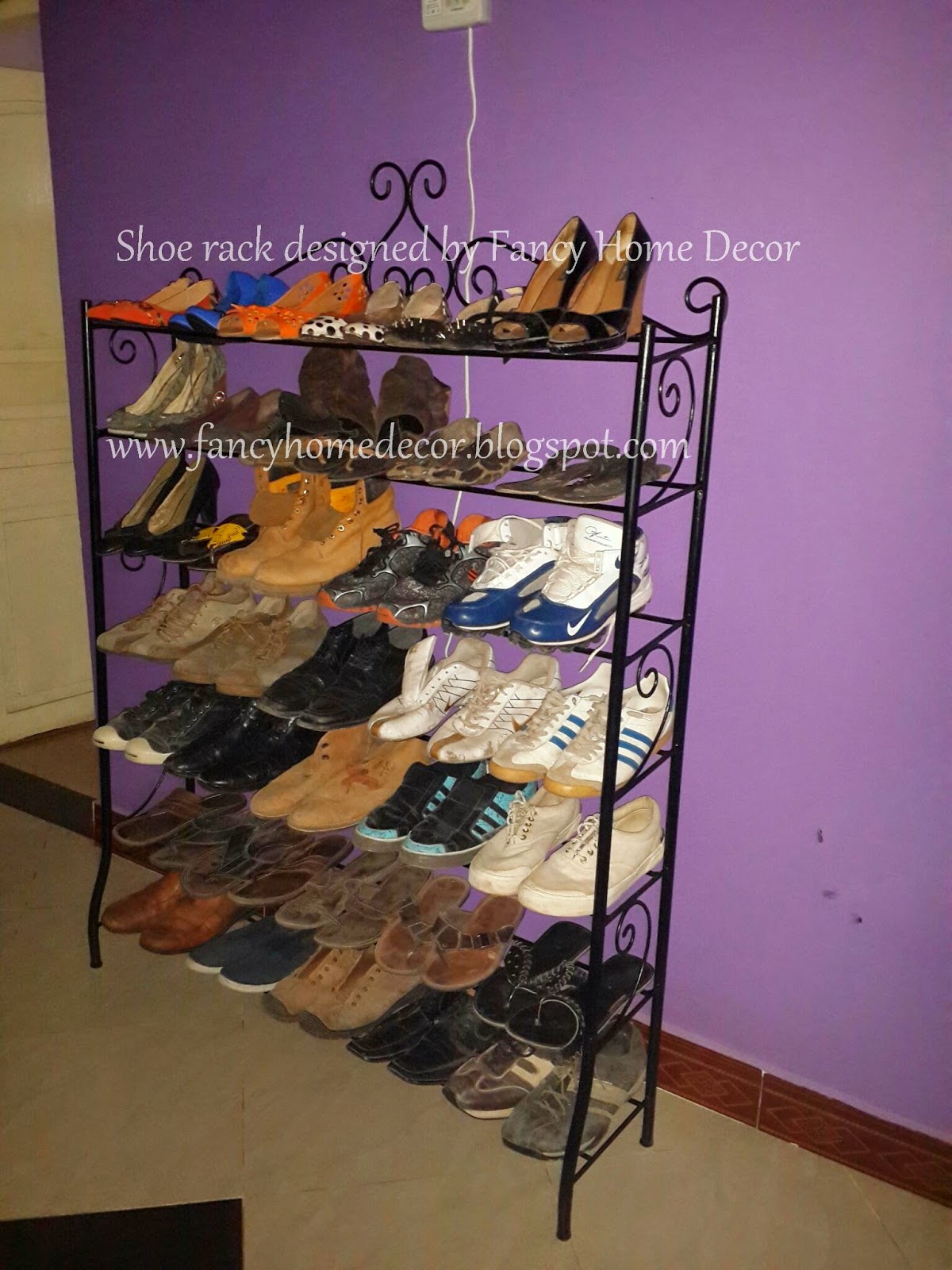 Fancy Home Decor KITANDA CHA CHUMA / SHOE RACK...ALL DESIGNED, MADE