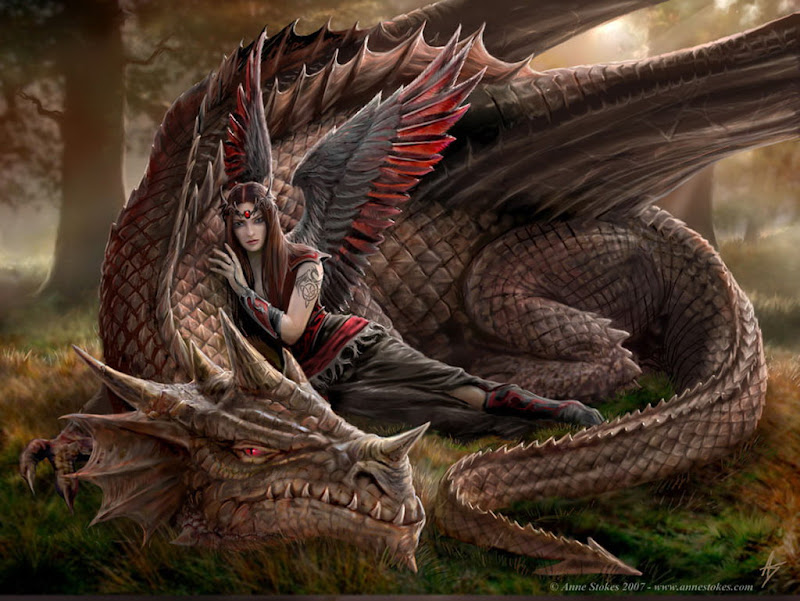 Dark Angel And Dragon, Dragons