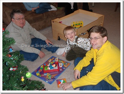 Family Game night with Grandpa