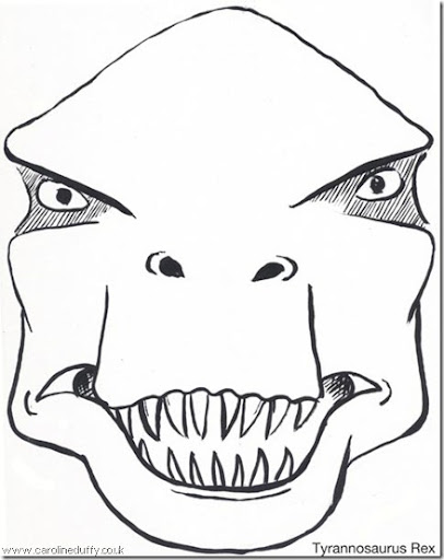 Mascara dinosaurio para imprimir - Imagui