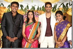 Singer Malavika and Krishna Chaitanya Wedding Reception Stills