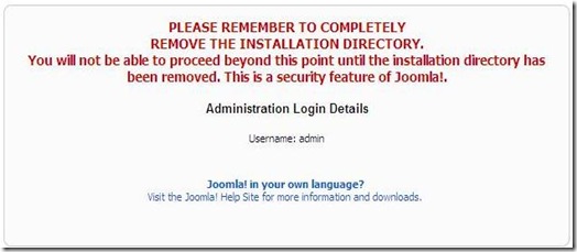 Remove The Instalation Directory