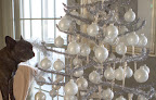 Sharkey, I really like this tinsel tree with these pearly balls.