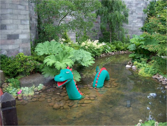 Dragon in Legoland moat