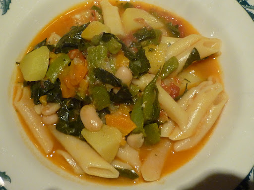 And a delicious bowl of pasta for dinner-it's Meatless Monday.