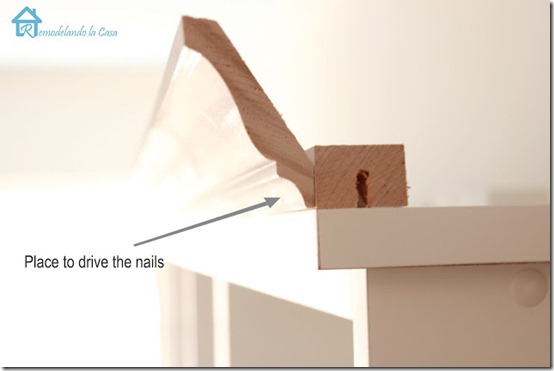 sideview nailing crown on bookcase sideview nailing crown on bookcase