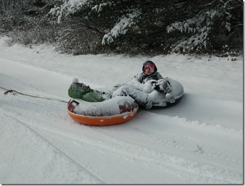 Snowmobiling and Ssledding Dec 2011 036
