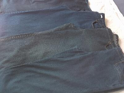 De Gelukkige Naaister: Jeans broeken geverfd