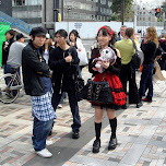 Gothic lolita fashion in Harajuku in Harajuku, Japan 