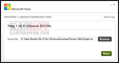  Windows 7 USB/DVD Download tool 