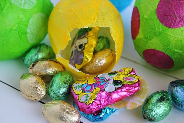 Paper Mache Easter Eggs