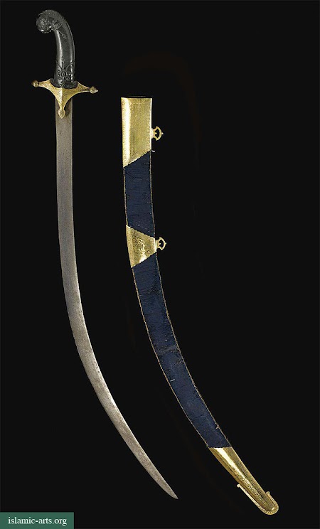 A MUGHAL JADE-HILTED SWORD WITH GILT-MOUNTED SCABBARD, INDIA