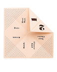5. Flip square over and fold one corner inward so that it touches the center crease.