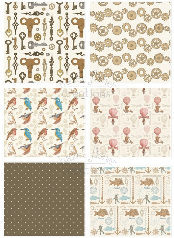 2014 May 12 Spoonflower fabric designs steampunk